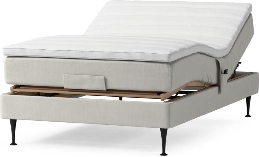 Roma Family - Ställbar säng, enkelsäng med bäddmadrass, B 80-120