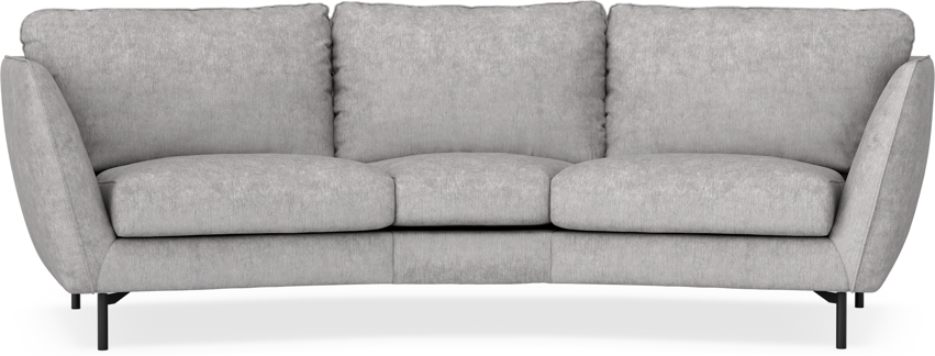 Madison - 3-sits soffa svängd, 70 cm - Grå