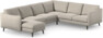 Madison Lux - Hörnsoffa med schäslong vänster - Beige