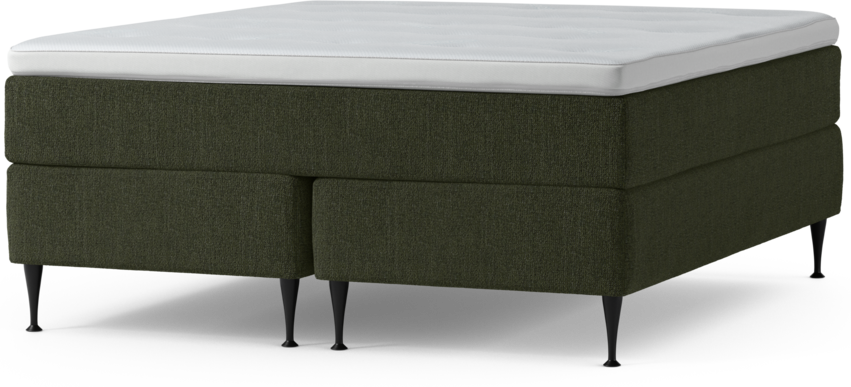 Delux Exclusive - Kontinentalsäng, dubbelsäng med bäddmadrass och sängben