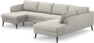 County - 3-sits soffa med schäslong vänster och divan höger - Grå