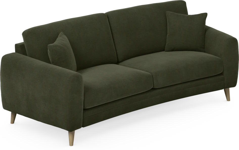 Eden - 2,5-sits soffa svängd - Grön