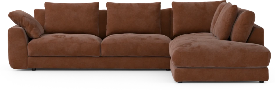 Amie - 3-sits med divan höger - Orange