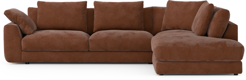 Amie - 3-sits med divan höger - Orange