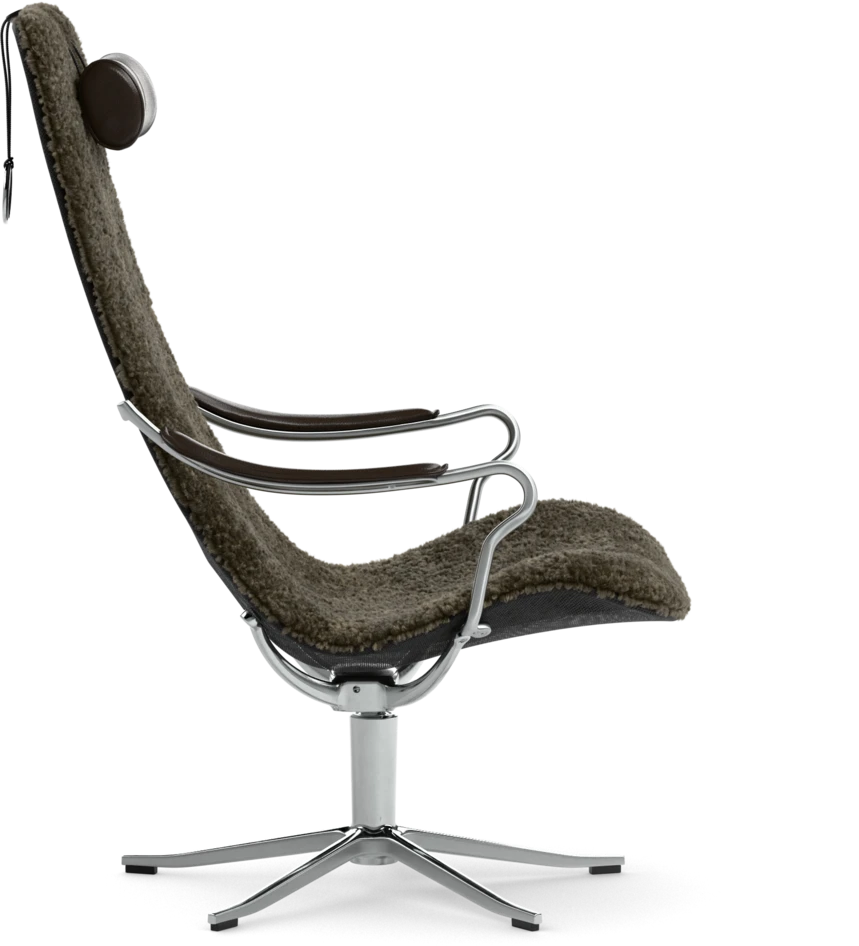 Moore - Fåtölj hög rygg - Brun