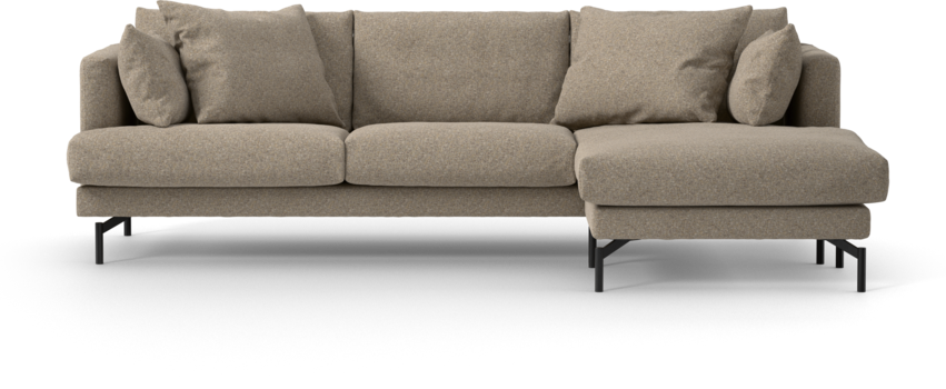 Harper - 4-sits med schäslong höger  - Beige