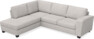 Friday - 2,5-sits soffa med divan vänster - Grå