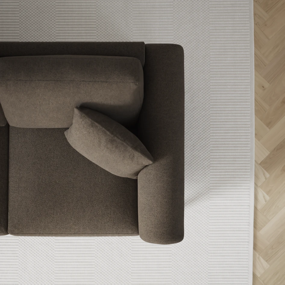 Eden - 2-sits soffa - Brun