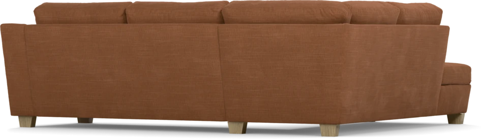 Friday - 2,5-sits soffa med divan vänster - Orange