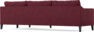 Winston - 3-sits soffa med schäslong, vändbar - Röd