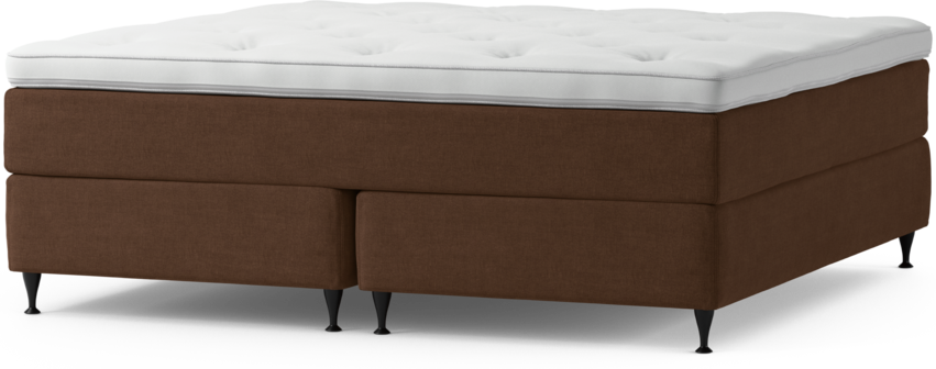 Delux Exclusive - Kontinentalsäng, dubbelsäng med bäddmadrass och sängben