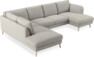 Madison Lux - 2-sits soffa med divan vänster och schäslong höger - Grå
