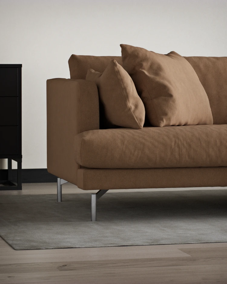 Harper - 3-sits soffa, hel dyna - inspiration