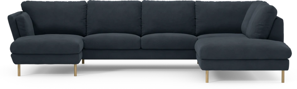 Madison Lux - 2-sits soffa med schäslong vänster och divan höger - Orange