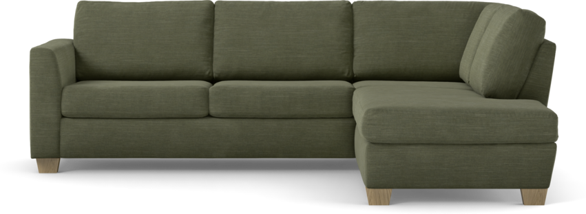 Friday - 2,5-sits soffa med divan höger - Grön