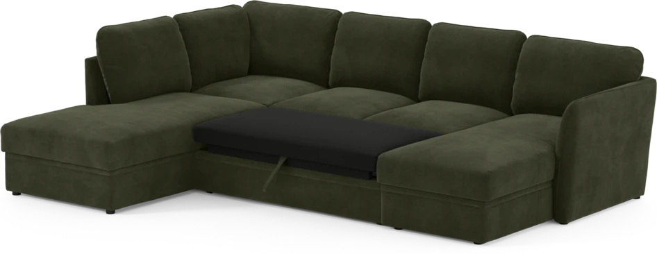 Öland - Bäddsoffa med divan vänster och schäslong höger - Beige