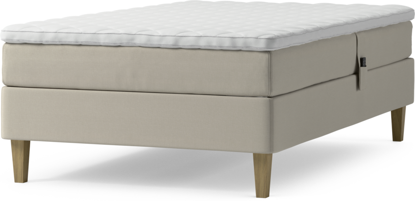 Delux Sense - Ställbar säng, enkelsäng med bäddmadrass och sängben