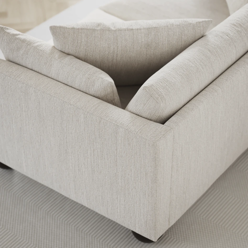 Harper - 3-sits soffa, hel dyna - Vit