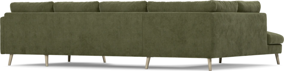 Madison Lux - 2-sits soffa med divan vänster och schäslong höger - Grön
