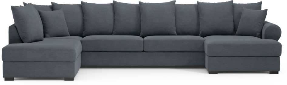 Town - 3-sits soffa med divan vänster och schäslong höger - Blå