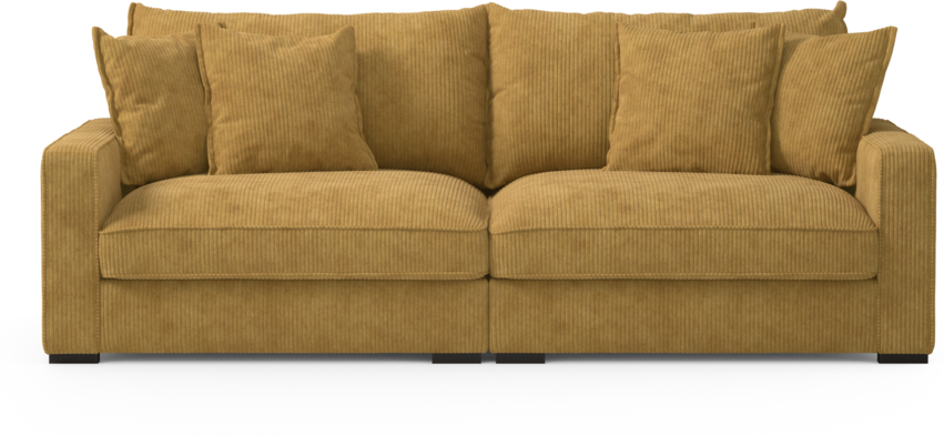 Rossi - 3-sits soffa - Gul