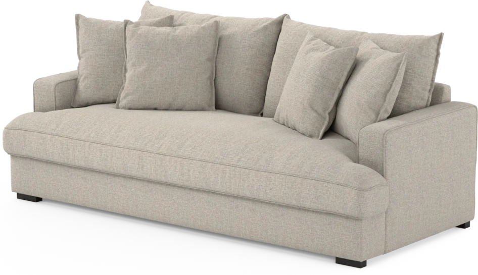 Mila - 3-sits soffa, hel dyna - Beige