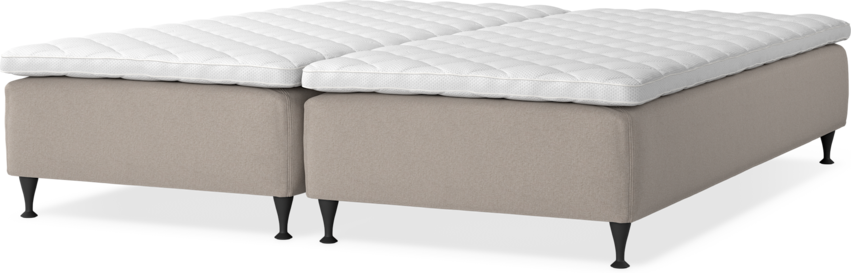 Delux Sense - Ramsäng, dubbelsäng med bäddmadrass - Beige