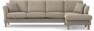 Eden - 3-sits soffa med schäslong - Beige