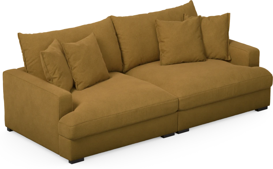 Rossi - 3-sits soffa - Gul