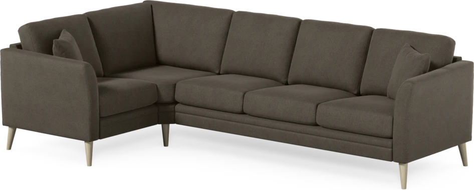 Eden - Hörnsoffa, 1+3-sits - Brun