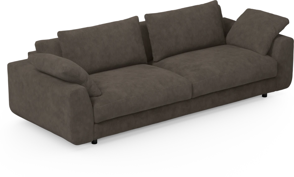 Amie - 4-sits soffa - Brun