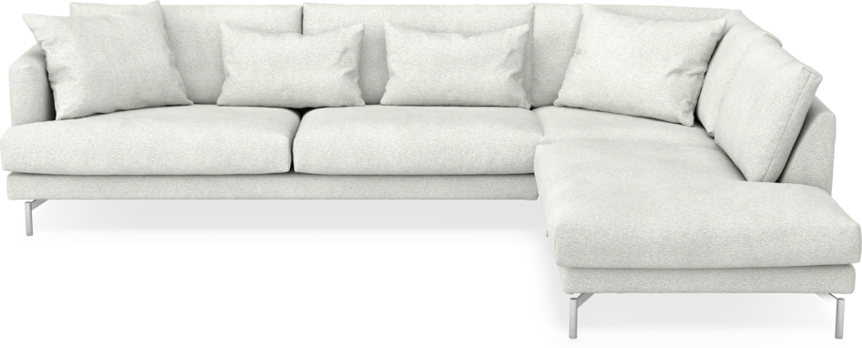 Harper - 3-sits soffa med divan höger - Vit