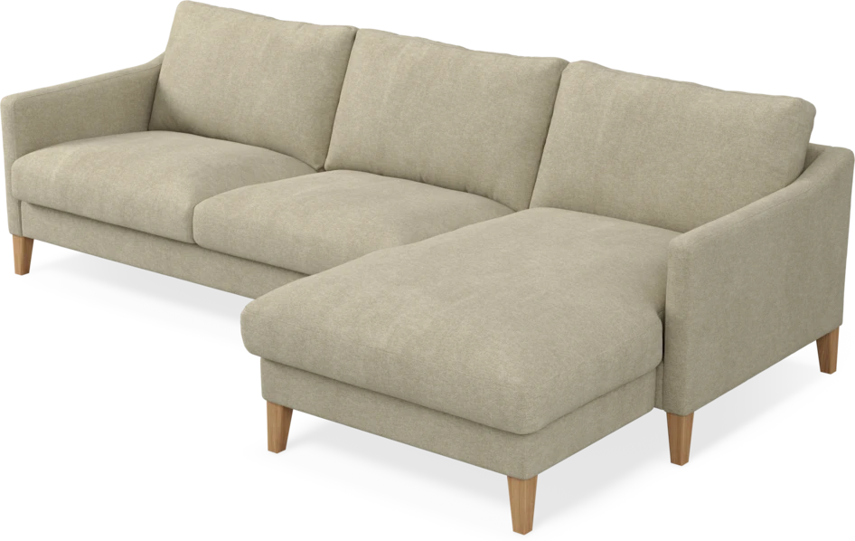Winston - 3-sits soffa med schäslong, vändbar - Beige