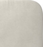 Delux Rundad - Sänggavel, 90-210 cm - Beige