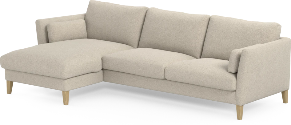 Winston - 3-sits soffa med schäslong, vändbar - Beige