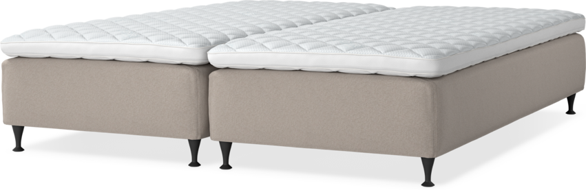 Delux Sense - Ramsäng, dubbelsäng med bäddmadrass - Beige