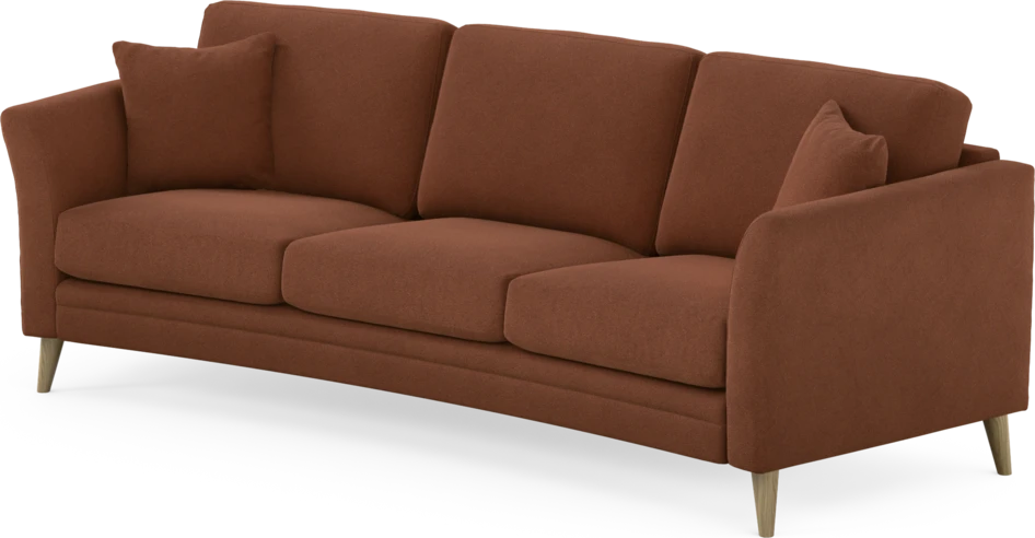 Eden - 3-sits soffa svängd - Orange