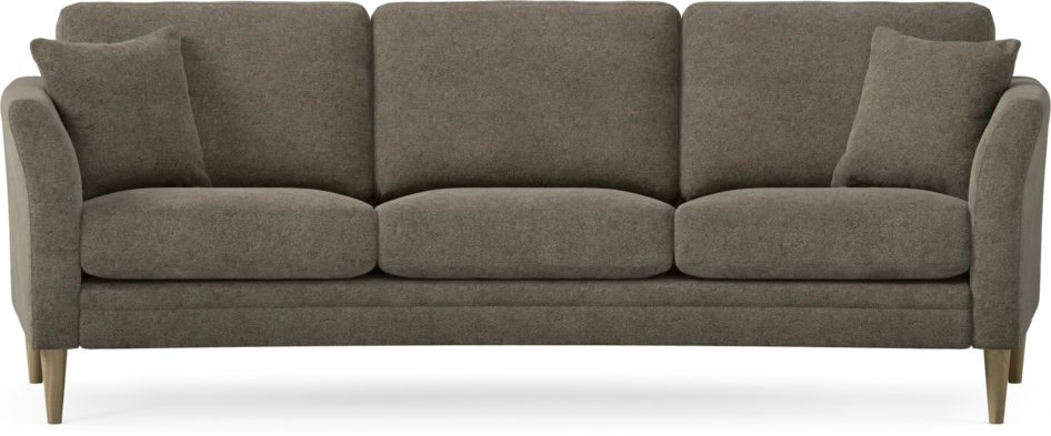 Eden - 3-sits soffa svängd - Brun