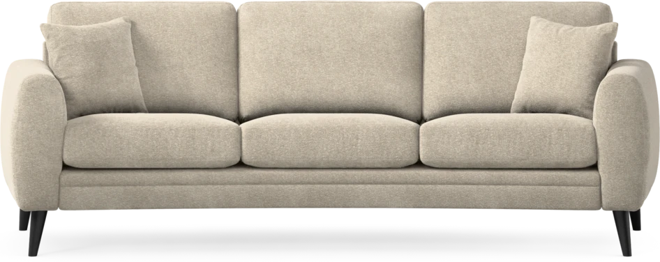 Eden - 3-sits soffa svängd - Beige