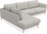 Bridge - 3-sits soffa med divan vänster - Grå