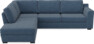 Friday - 2,5-sits soffa med divan vänster - Blå