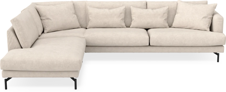 Harper - 3-sits soffa med divan vänster - Vit