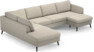 County - 3-sits soffa med divan vänster och schäslong höger - Beige