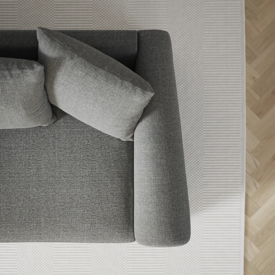 Town - 3-sits soffa med schäslong vänster - Grå