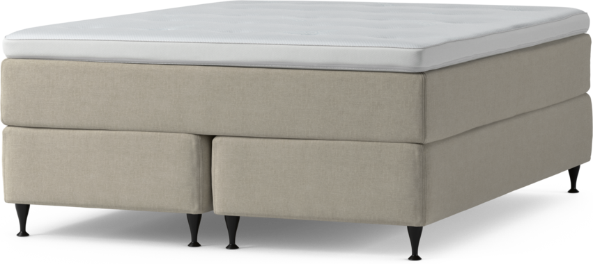 Delux Exclusive - Kontinentalsäng, dubbelsäng med bäddmadrass och sängben