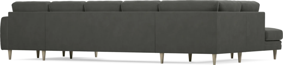 Eden - 3-sits soffa med divan vänster och schäslong höger - Grå