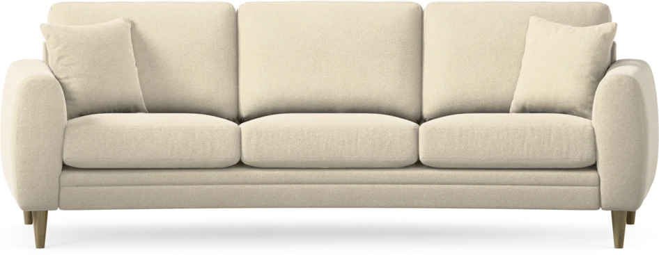 Eden - 3-sits soffa svängd - Beige
