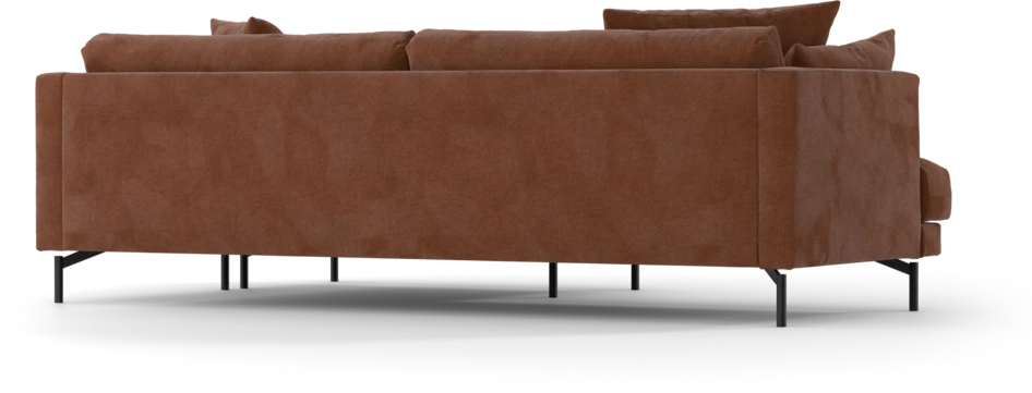 Harper - 4-sits med schäslong XL höger - Orange