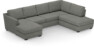 Friday - 3-sits soffa med schäslong vänster och divan höger - Grå