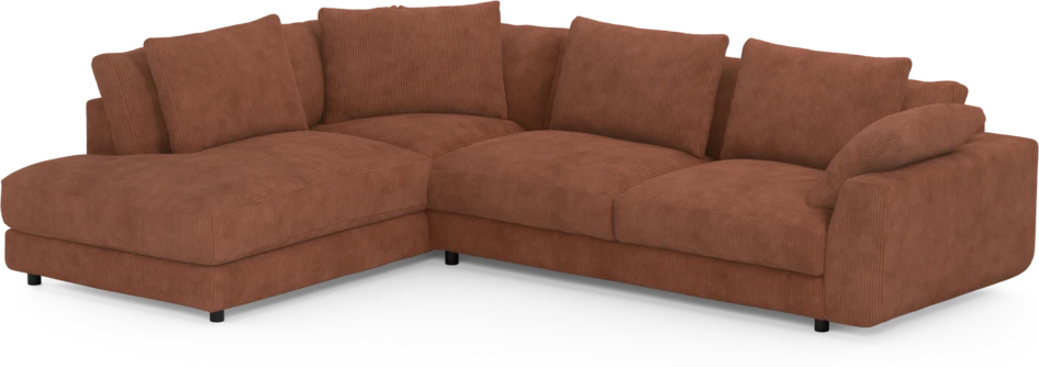 Amie - 3-sits med divan vänster - Orange